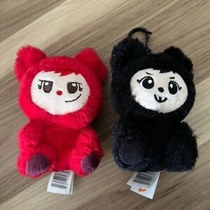 Lababies Halloween Edition Plush Monster Clips Keychain Set Of 2one missing clip